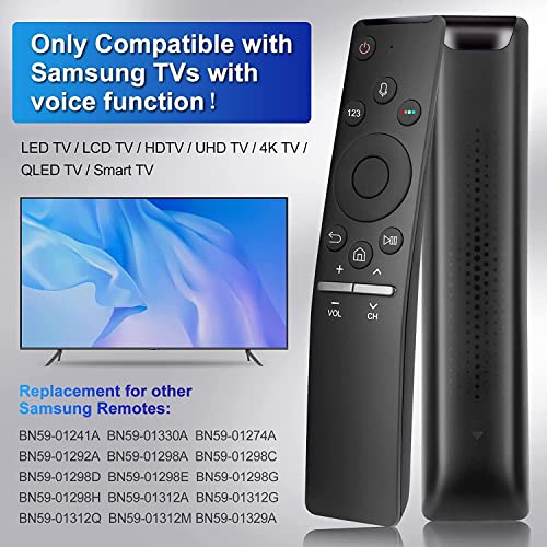 ZdalaMit Bluetooth Voice Command Compatible with Samsung Smart 4K Tv Remote Control of Original BN59-01312F with Samsung Ultra Curved TV Remote Control and Compatible for LED Android UHD OLED QLED - Image 5