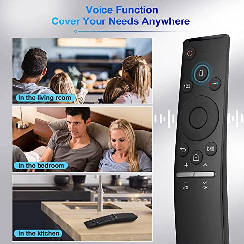 ZdalaMit Bluetooth Voice Command Compatible with Samsung Smart 4K Tv Remote Control of Original BN59-01312F with Samsung Ultra Curved TV Remote Control and Compatible for LED Android UHD OLED QLED - Image 3