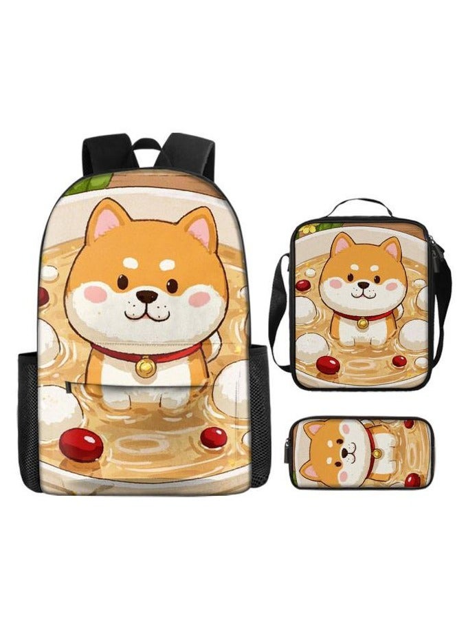 The latest universal cartoon new three-piece schoolbag (for students, teenagers, children) - 161 - Image 1