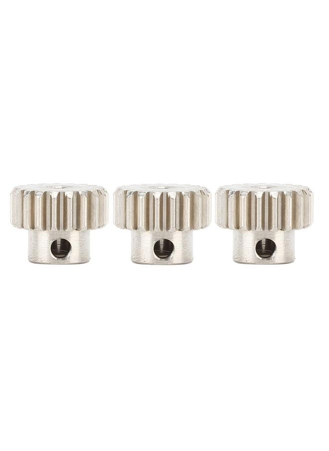 Thoraya 3PCS Metal Motor Gears with Set Screws M0.6 Module 3.175mm Hole Diameter Pinion Gear for 1/10 RC Car Truck 20T  - Image 2