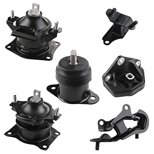 BOMLING BOMGLING 6PCS Engine Motor Mount Set Compatible with Honda Accord 2003-2007 2.4L Auto Transmission Motor Mount Replace A4526HY A4517 A4516 A4510 A4509 A4542 - Image 1