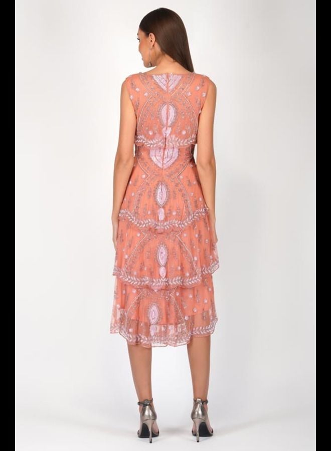 MISSTRANGE Tiered Midi Dress - Image 3