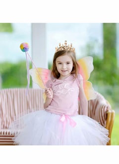Excefore Princess Crown Tiara Crown 3Pcs Crystal Crown for Girl Gold Kid Birthday Tiaras with Rhinestone Headpieces Accessories for Girls Wedding Prom Costume Party Princess Birthday Party Prom Tiara  - Image 2