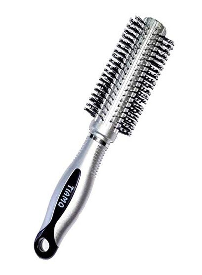 Tiamo Plastic Silver Hairbrush for daily use - Image 3