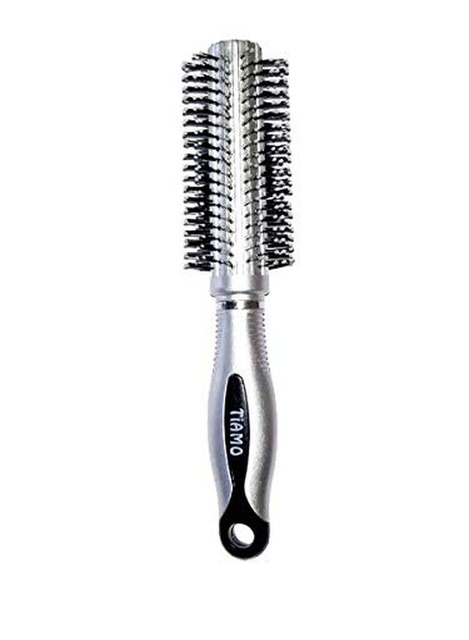 Tiamo Plastic Silver Hairbrush for daily use - Image 1