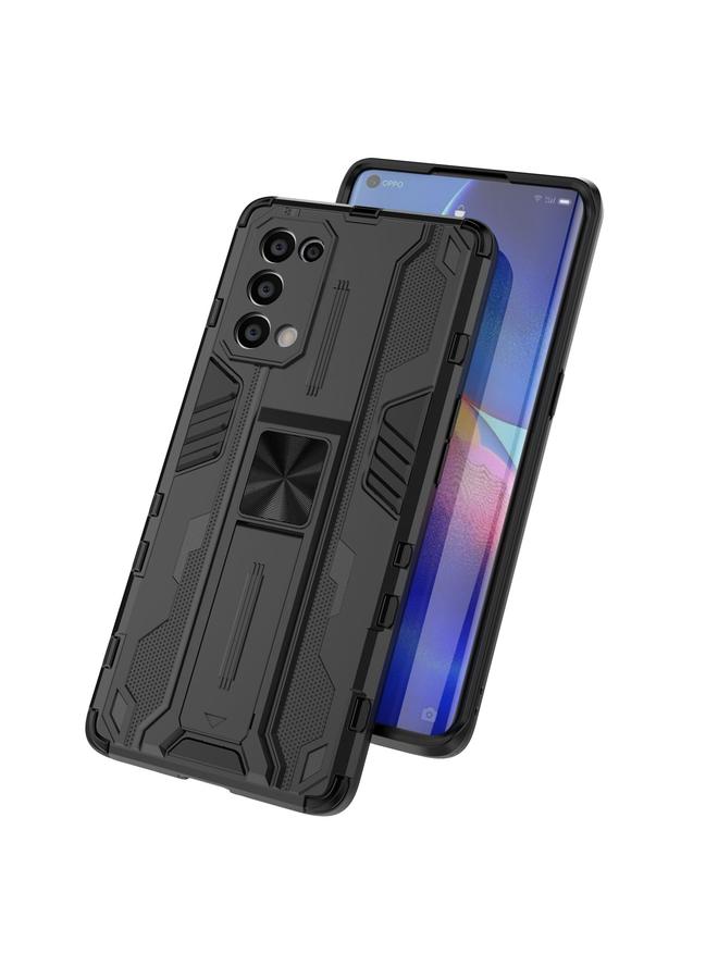 S-TOP Case For OPPO Reno5 Pro 5G Supersonic PC + TPU Shock-proof Protective Case with Holder - Image 5