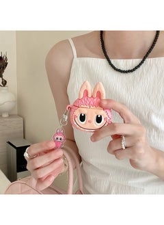 Flying Little Girl LABUBU Rab Pendant For Apple Airpods3 Headset Case Headset Headset 2pro/1-Color:Three-dimensional Silicone Earphone Set-pink Cloth-Applicable Model:For Apple AirPods Pro 2nd Generation