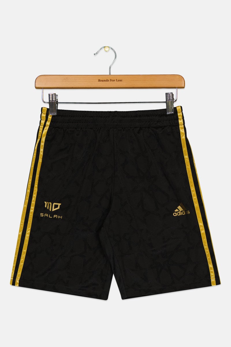 Adidas Kids Boy Mo Salah 3 Stripes Shorts, Black  - Image 1