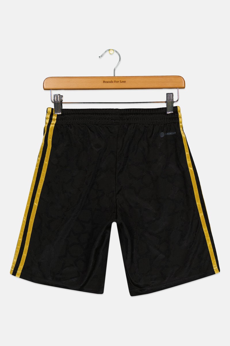 Adidas Kids Boy Mo Salah 3 Stripes Shorts, Black  - Image 2