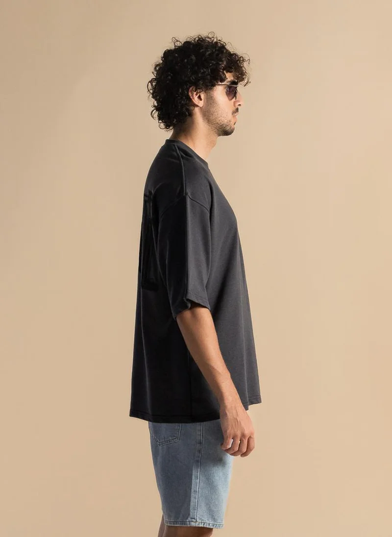 SHAPES DETAIL EMBROIDERED MIDWEIGHT T-SHIRT