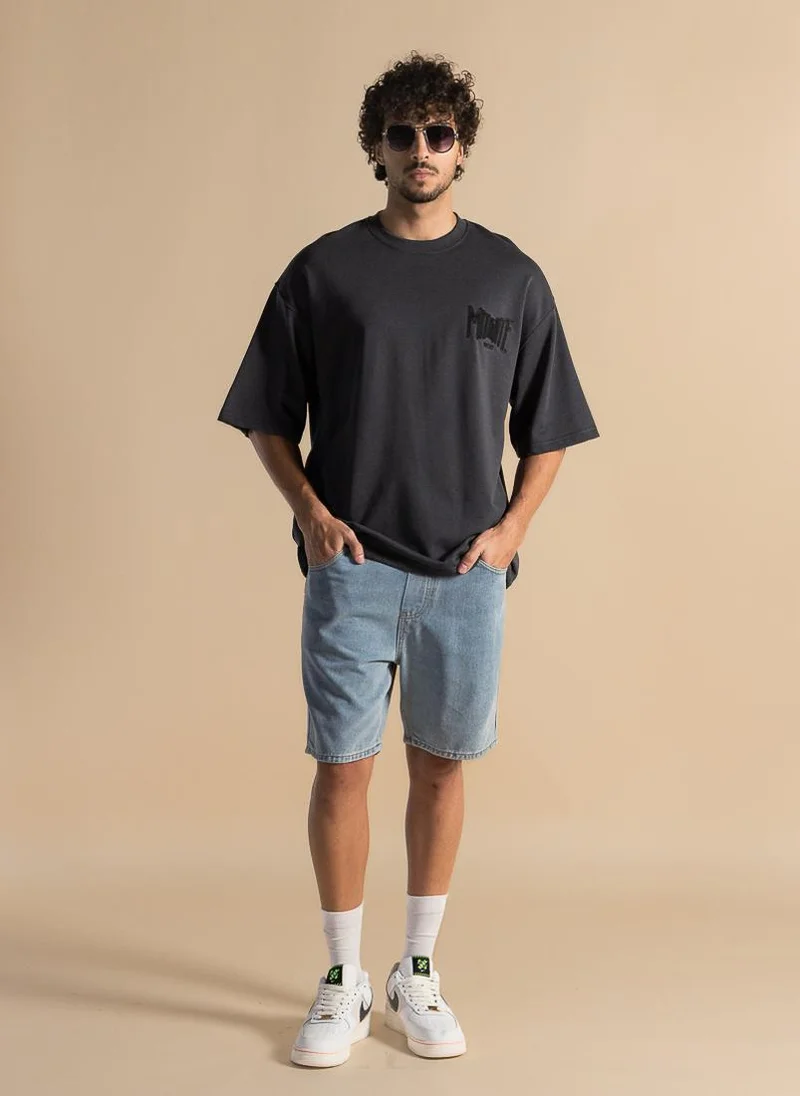 SHAPES DETAIL EMBROIDERED MIDWEIGHT T-SHIRT