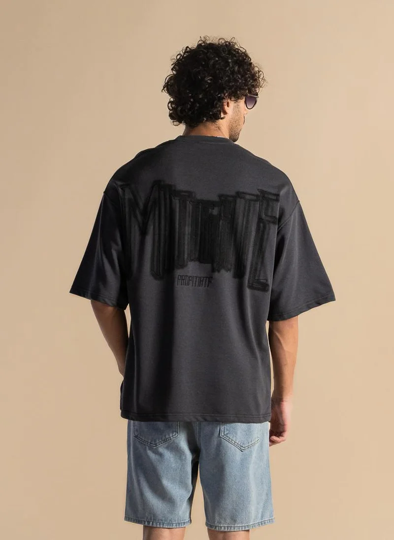 SHAPES DETAIL EMBROIDERED MIDWEIGHT T-SHIRT