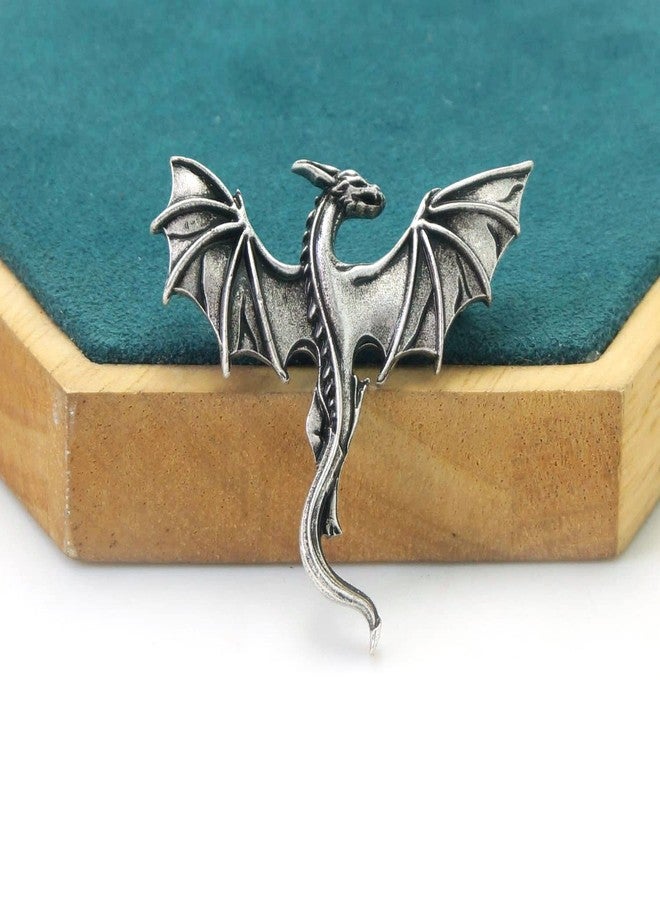 Sanlan Vintage Gothic Punk Celtic Dragon Brooch Men's Brooch Accessory (dragon 02) - Image 2