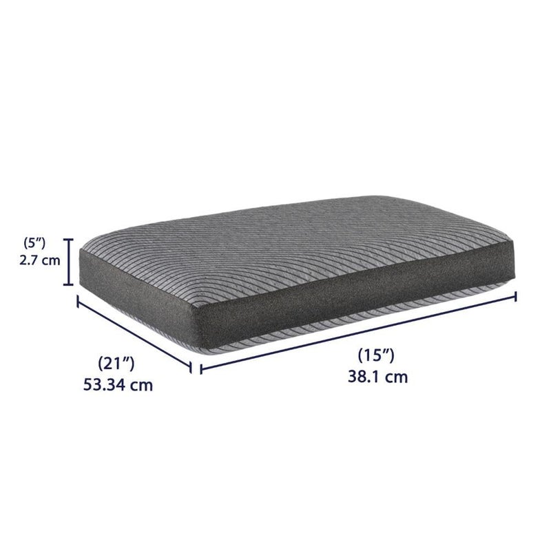 Wakefit Memory Foam Pillow 1 Year Warranty Orthopedic Pillows for Neck Pain Pillow Memory Foam Memory Pillow for Sleeping Memory Foam Pillows 21 x 15 x 5 Inch Set of 2 Light Grey - Image 5