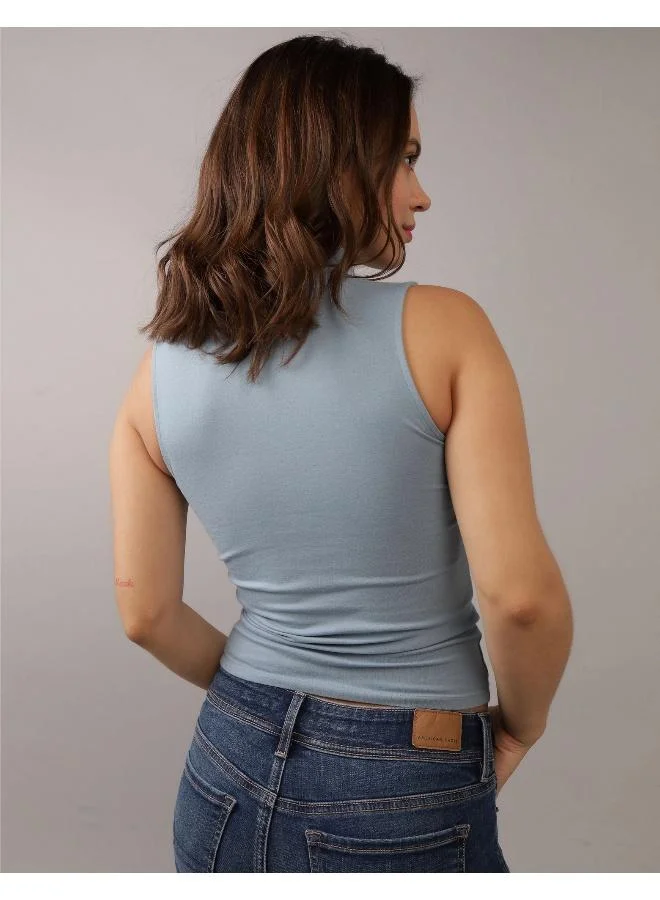 امريكان ايجل AE Mock Neck Tank Top
