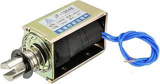 uxcell uxcell DC 24V 55N 10mm Stroke Pull Push Type Open Frame Solenoid Electromagnet Linear Motion JF-1264B  - Image 1