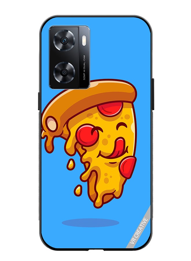 VR CREATIVE Protective Case Cover For Oppo A57/A77s Pizza Design Multicolour - Image 1