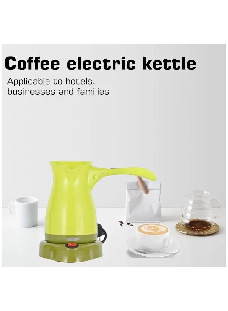 MARADO 500 ML Stainless Steel Coffee Machine Greek Turkish Coffee Maker Portable Waterproof Electric Hot Water Kettle Milk Boiling Heating Pot Portable Tea Maker with Quick Boiling Technology for Home Travel  - Image 3