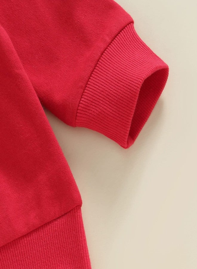 JLKGICF Toddler Baby Girl Boy Valentines Day Outfits MR. Steal Your Heart Sweatshirt Pullover Top Spring Valentines Clothes(Mr. Steal Your Heart Red, 2-3T) - Image 5