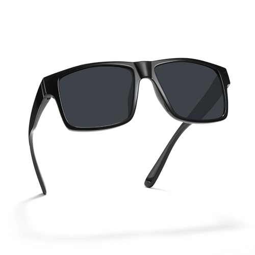 PRIVEL XXL Size Extra Large Square 157MM Polarized Sunglasses for Big Wide Heads Men TR90 Lightweight UV400 Glasses (PMX008P-1) - Image 1