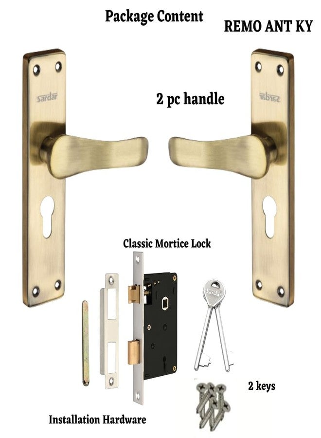 SARDAR Mortice Lock for Home, Office, Commercial Establishment (Remo Antique with Single Turn Lock) - Image 3
