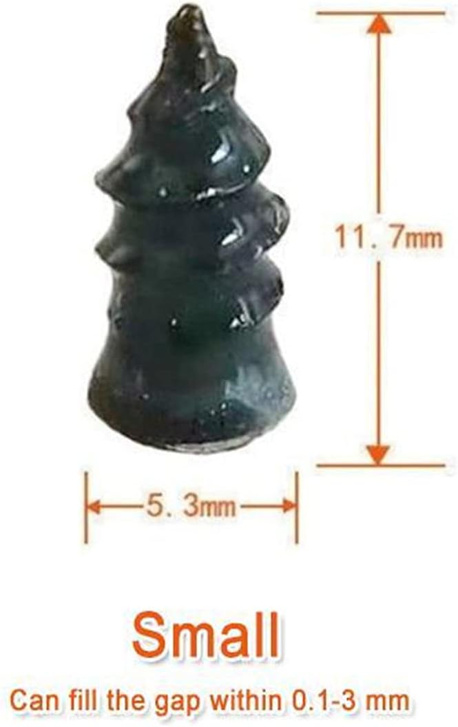 cheekyglo Rubber Tire Repair Screws Nails - Black Tire Repair Rubber Screws Soft Rubber Screw Fast Tool, Tire Repair Kits, Rubber Tire Repair Screw Plug for car, Motorcycle, Jeep, Truck (M, 25PC) - Image 2