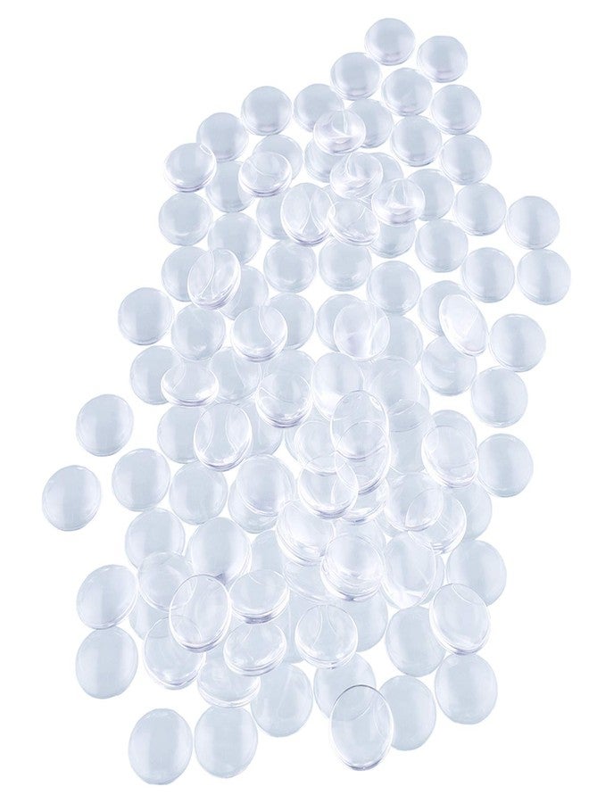 HAUTOCO 120 Pieces Transparent Glass Dome Cabochons Round Cabochons Tiles, Non-calibrated Round 1 inch/25mm for Craft Cameo Pendants Photo Jewelry Necklaces - Image 1