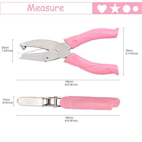 Taxutor 1/4 Inch Heart Shaped Hole Punch with Soft-Handled Punchers for Paper - Image 3