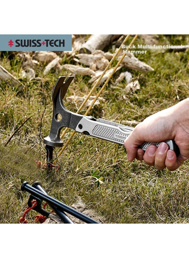 Sheffield Xiefeide Swiss Outdoor Camping Ground Stake Hammer, Multi-Functional Hammer, Tent Canopy Hammer, Mallet, Camping Ram'S Horn Hammer - Image 1