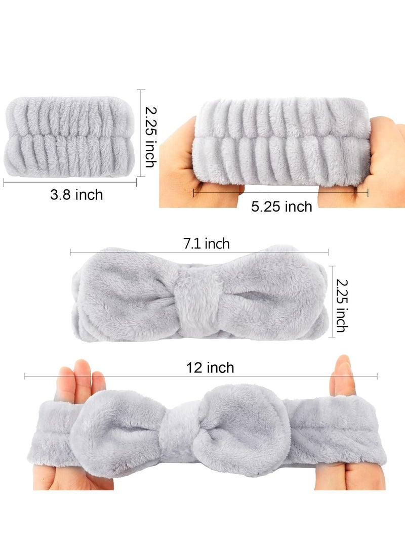 Loquat 6 PCS Spa Headband  Wristband Set for Face Washing  Skincare - Image 2