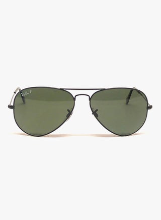 Men Polarized Aviator Sunglasses - RB3025 002 - Lens Size: 58 mm - Black - view 2