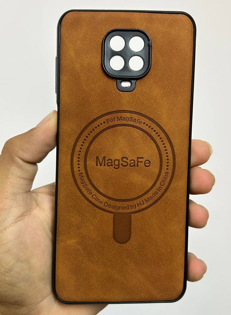MacSafe Leather Generic Back Case Compatible with Xiaomi Note 9S .