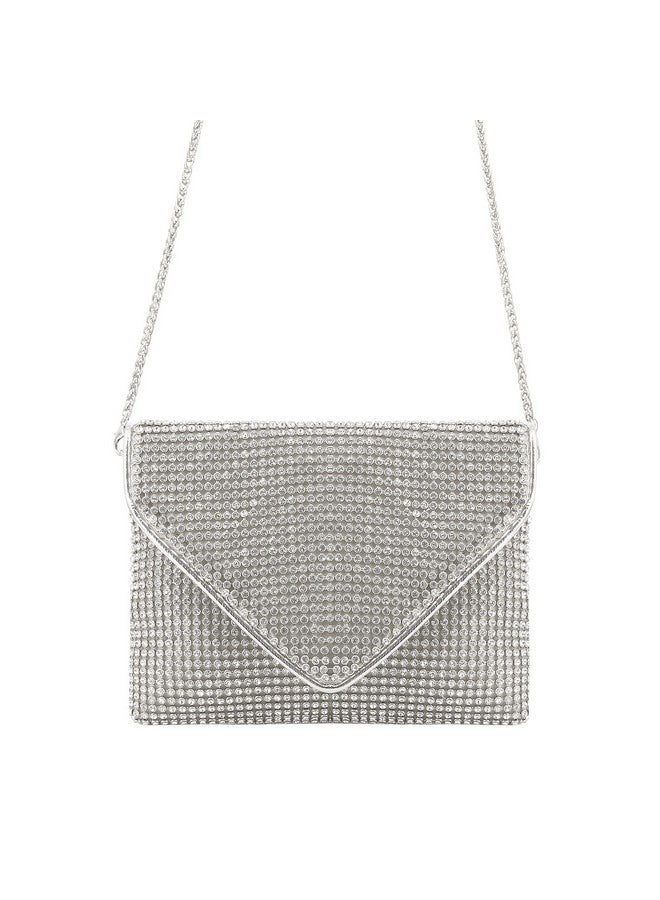 Naimo Bling Crystal Rhinestone Crossbody Bag Diamond Evening Clutch Envelope Handbag Cell Phone Purse for Party Prom - Image 1