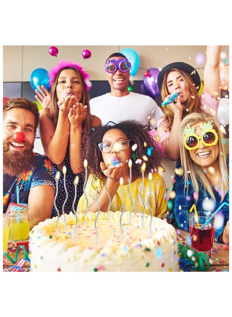 12 Gold Arc Birthday Candles | Eid/Dubai Party Decoration | Eco-Friendly & Photogenic - Image 4