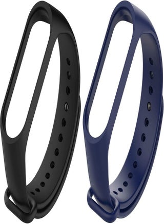 HYPERSENSE Replacement Metal Buckle Button Silicone Straps/Belts/Bands Compatible for mi Band 4 Strap and mi Band 3 Strap (Black & Navy Blue) - pzsku/Z72F5C5B8B12005FA356DZ/45/_/1742338429/f76c0904-c81d-4966-b8f8-2b646f9f78b3