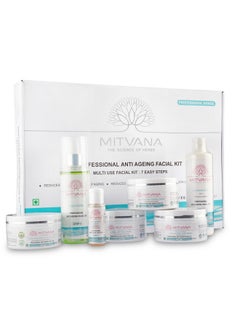 MITVANA MITVANA Professional Anti Ageing Facial Kit For women| 6 Easy Step | Reduces Fine Lines & Wrinkles & Early signs of Ageing | Makes Skin Look Young & Taut| Multi Use Facial Kit (200g x6=1200G)  - Image 2