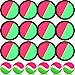 Charniol Kids Toys Toss and Catch Game Set Beach Game Outdoor Ball Sports Games Toss and Catch Ball Nylon Toys for Kids Adults Pink Green Black12 Paddles 6 Balls - Image 3