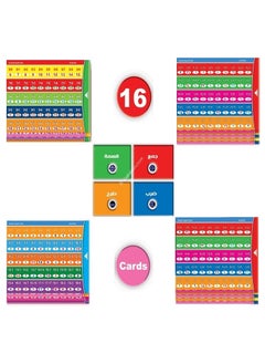 Generic Childhood Creativity Toy to Learn Mathematical Operations in Arabic and English, Interactive Kit Designed to Help Kids Enter the World of Math, Design to Child's Cognitive Abilities, Includes 16 Cards  - Image 3