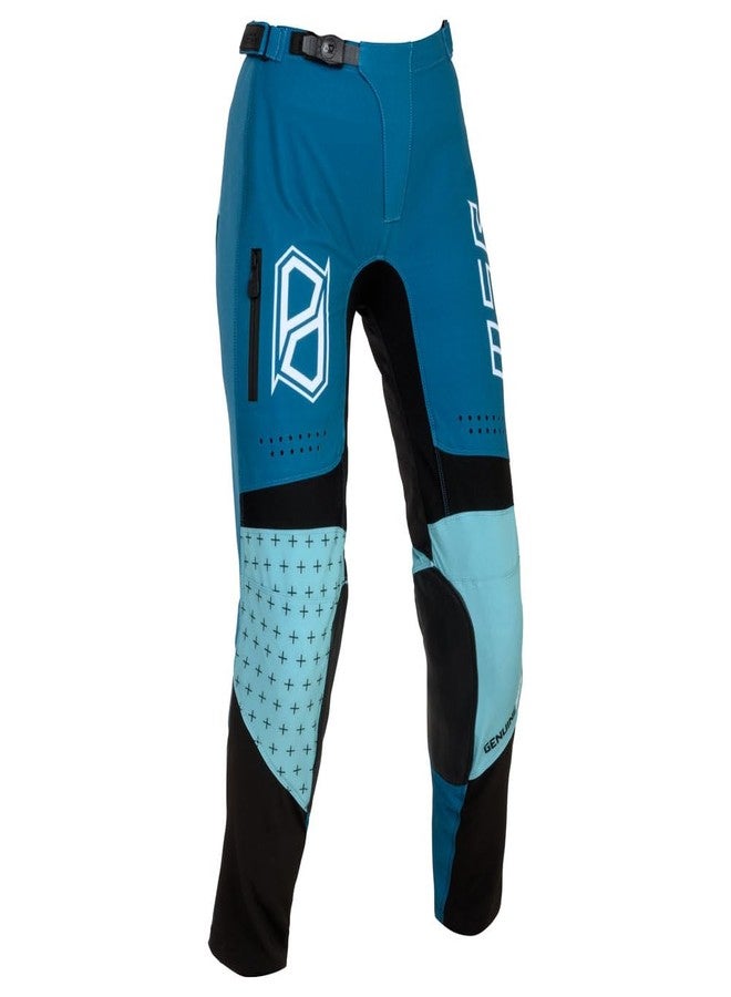 إم اس أر بنطلون نوفا نسائي من إم إس آر، لون أزرق مخضر، مقاس 2 - Image 2