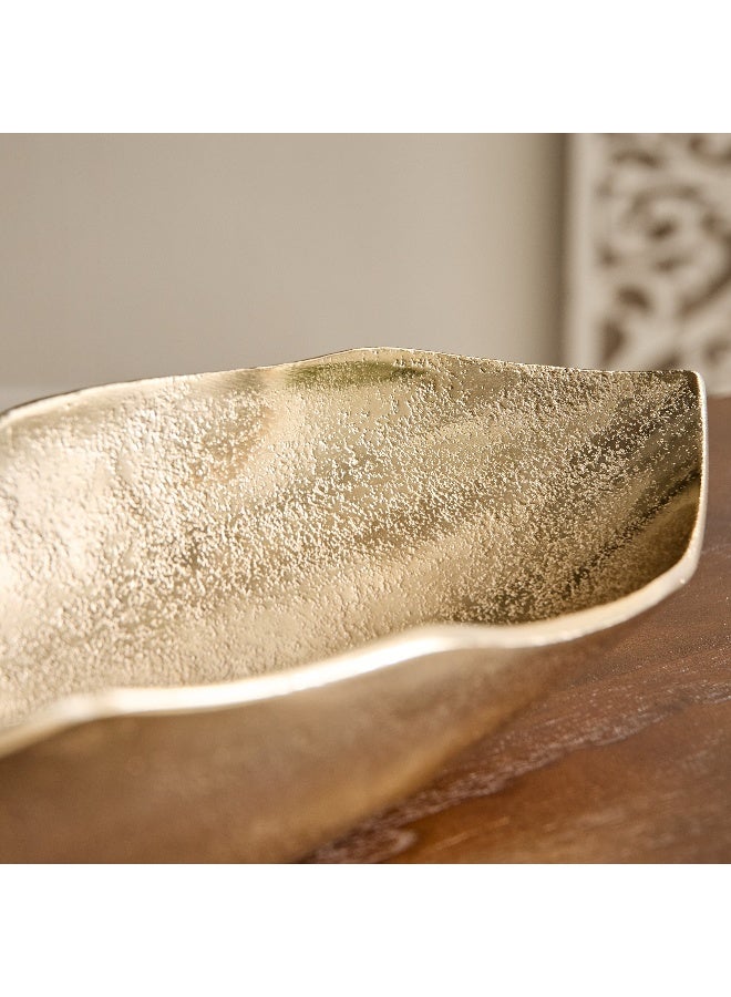 Home Box Arizona Aluminium Twisty Bowl - 44x12.5x8.3 cm - Image 3