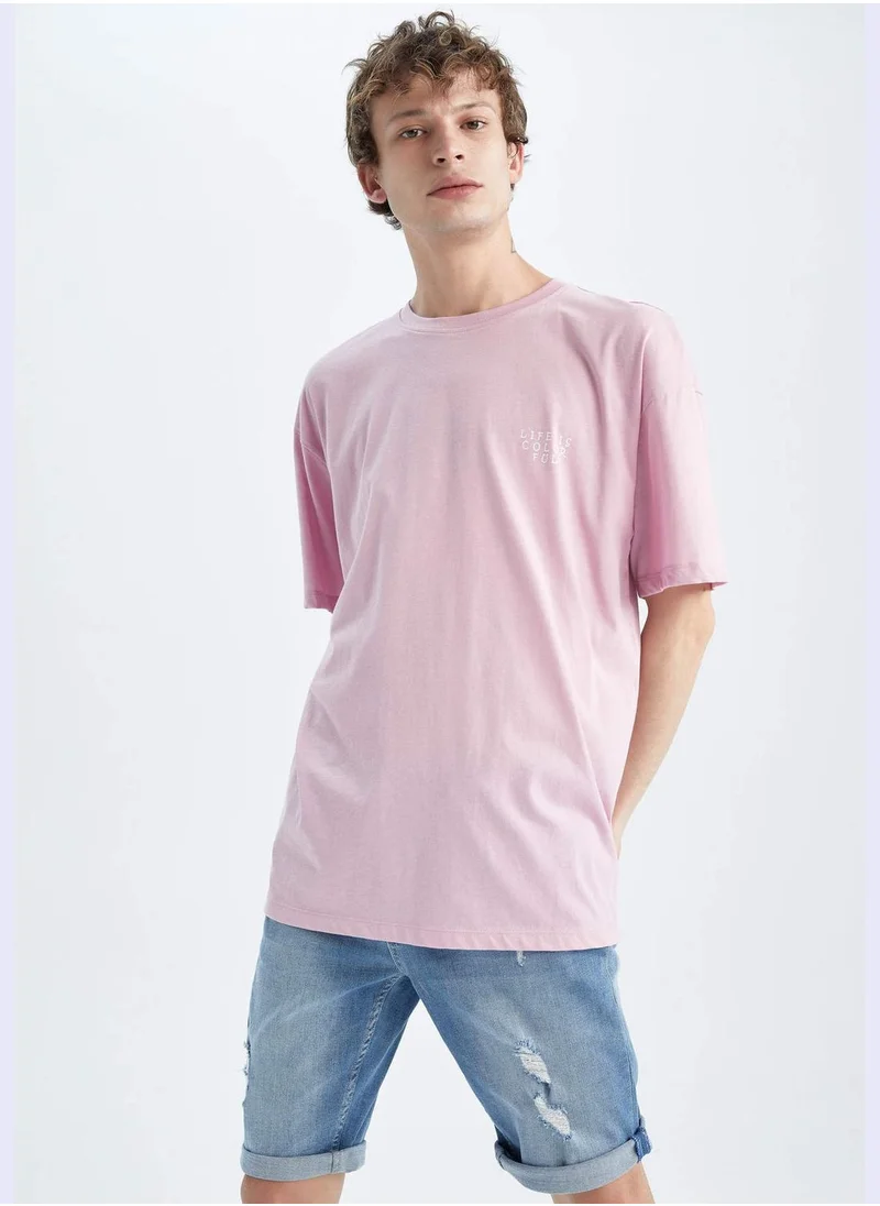 DeFacto Slim Fit Distressed Midi Short