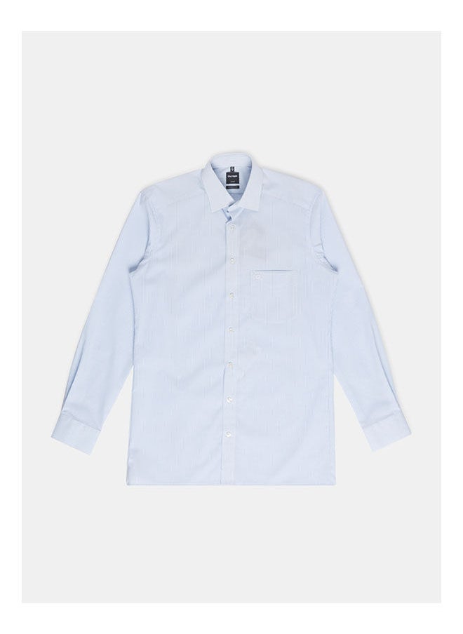 Olymp - Collared Neck Long Sleeve Stripes Shirt - Image 1