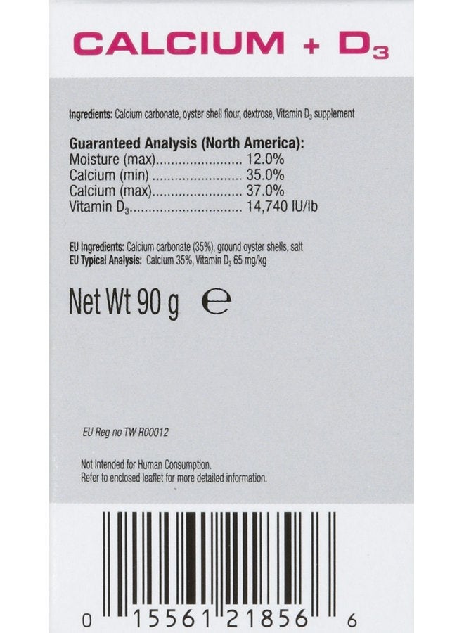 Exo Terra Exo Terra Calcium + D3 Powder: Ultra-fine, Phosphorus Free Formula Boosts Bone Health & Calcium Absorption Ideal for Insects, Fruits & Veggies 3.2 oz. - Image 4