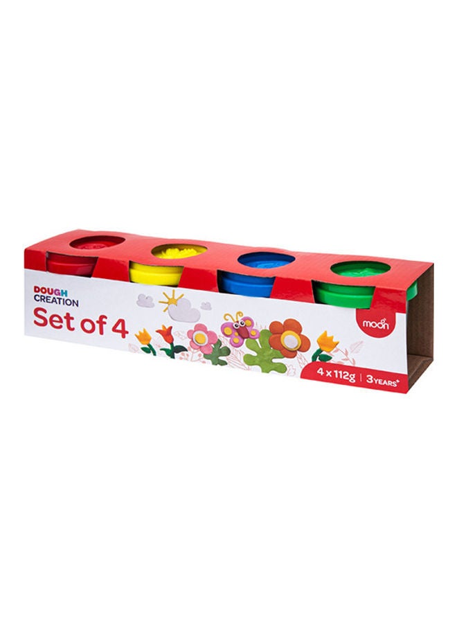 Moon Dough Creations Set Of 4 For 3 Years And Above Diy Clay - Image 1