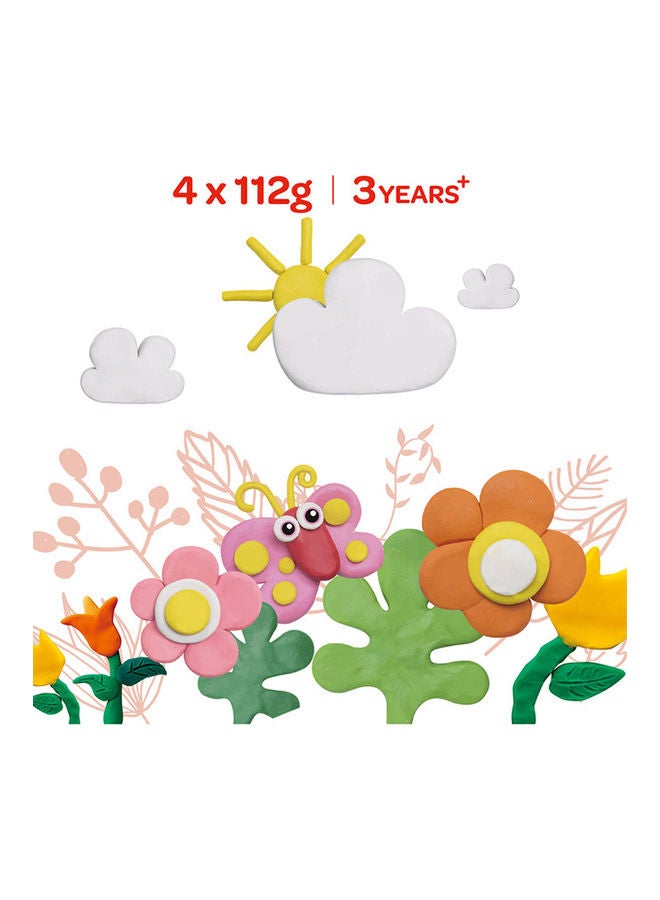 Moon Dough Creations Set Of 4 For 3 Years And Above Diy Clay - Image 2