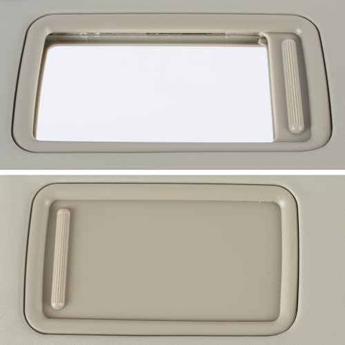 PEVAST Complete Left & Right Side Sun Visor Set for Toyota Corolla 2009-2013 - Premium Leather Material & Easy Installation (Beige, Right Passenger Side) - Image 5