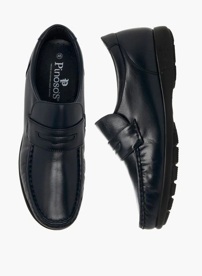 بينوسوس Men Slip-On Leather Loafers