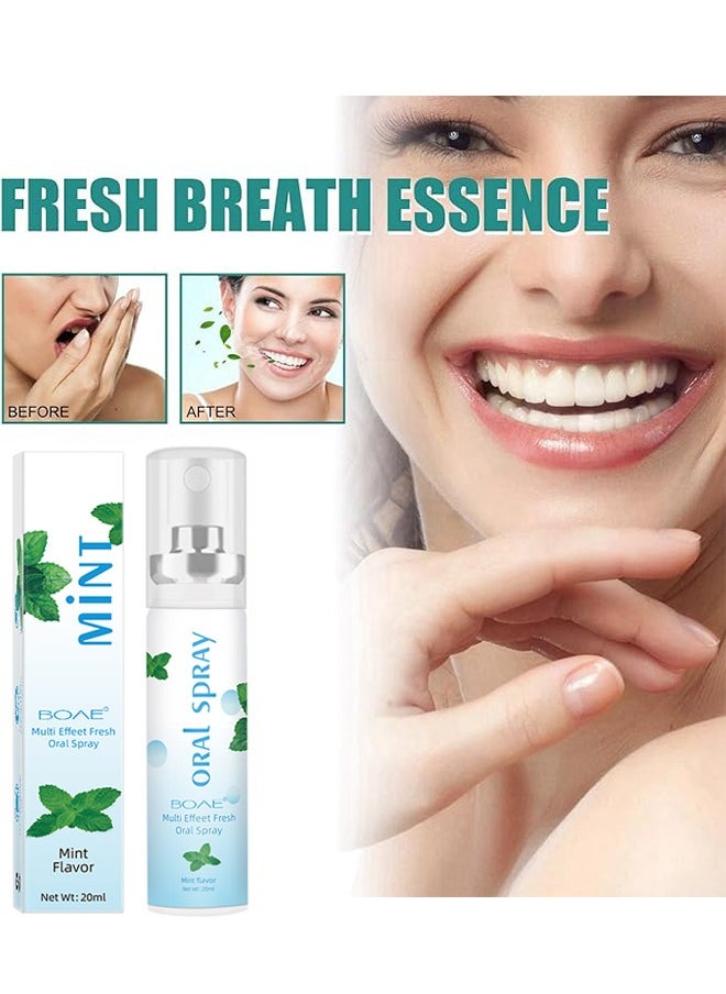 Mint Multi Effeet Fresh Oral Spray,Bad Breath Treatment for Adults ,Dry and Bad Mouth Smell Removing Drops,Easy to Carry and Handy Fresh Breath Oil-serum, 20 ml  - Image 5