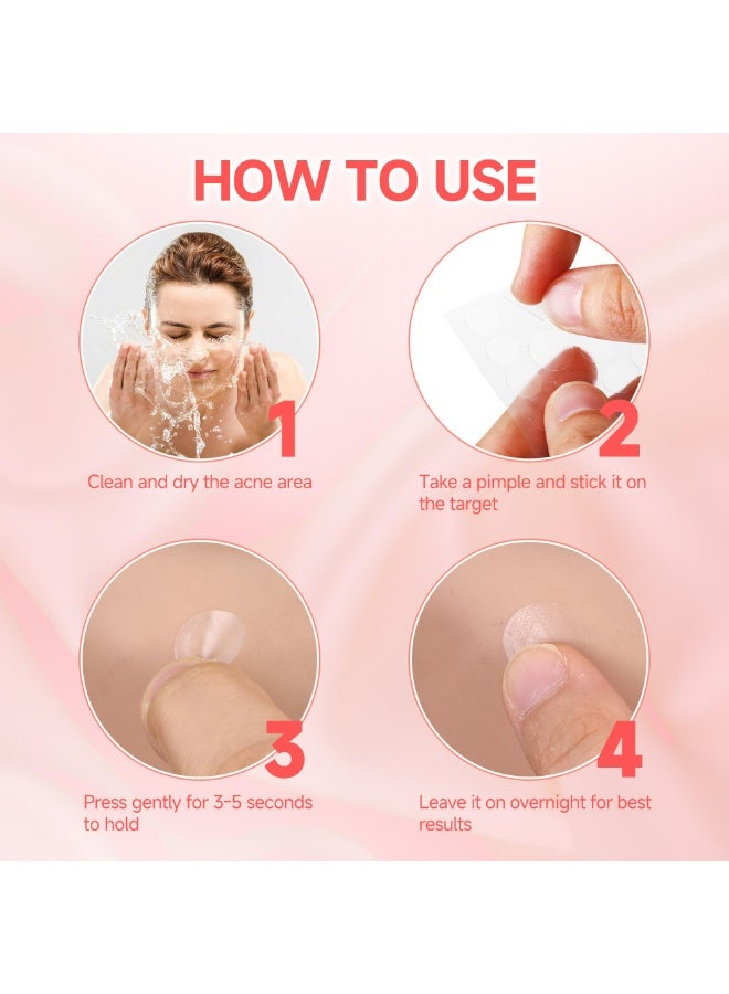 LUMYA 360PCS Hydrocolloid Acne Patches for Face, Invisible Waterproof Spot Treatment Stickers, Gentle for Sensitive Skin, Assorted Sizes for Daytime Wear (Clear)  - Image 3