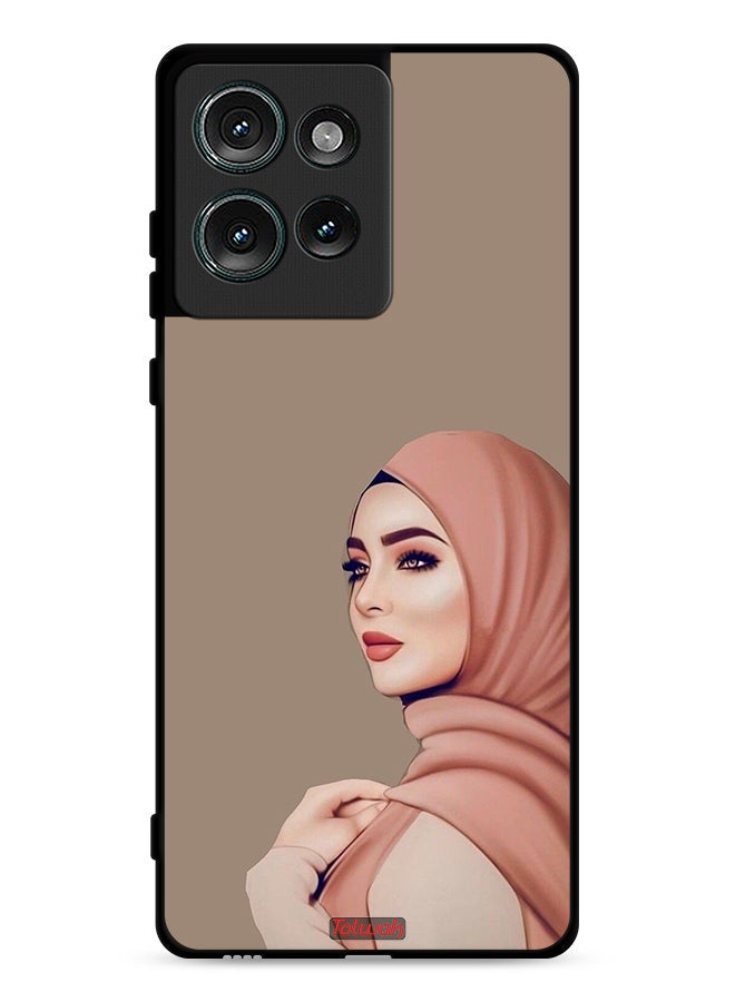 Tolwak Motorola Edge 50 Protective Case Cover Beautiful Hijab Girl - Image 1
